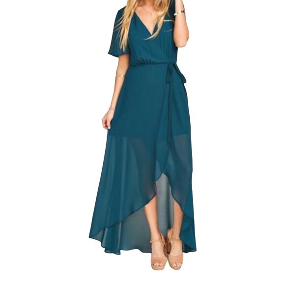 Show Me Your MuMu Sophia Wrap Dress XXL NWT Jade - Picture 11 of 12